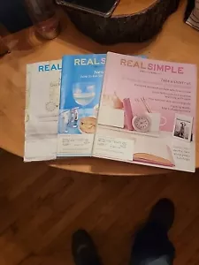 Real Simple Magazine Lot of 3 Collectible Women's Issues Organizing Tips - Picture 1 of 4