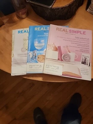 Real Simple Magazine Lot of 3 Collectible Women's Issues Organizing Tips - Image 1 of 4