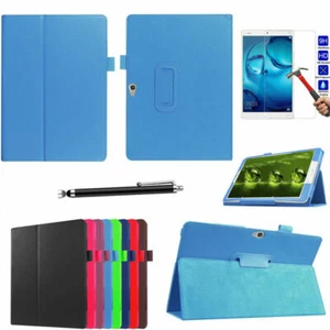 Funda de cuero plegable con soporte tipo folio abatible para 10.1 Huawei MediaPad M3 Lite T3 8 9.6 - Imagen 1 de 23