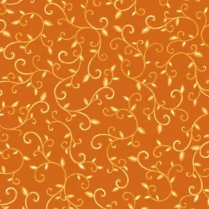 P&B Textilien - Praktische Magie - Schriftrolle - Orange, Stoff BTY - Bild 1 von 5