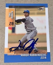 Toru Murata SIGNED 2014 Akron RubberDucks Team Card Cleveland Indians RC Auto