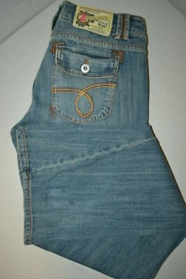 Jeans Z Cavaricci feminino edição limitada abas de bolso bootcut azul tamanho 9 (novo com etiquetas) - Imagem 1 de 4