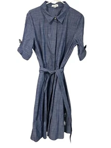 Camisa de verano Calvin Klein para mujer 12 algodón cambray CD0GT1NV - Imagen 1 de 5