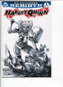 HARLEY QUINN 1 COMIC MINT BLACK/WHITE VARIANT  NM-MT 2016 - Picture 1 of 2