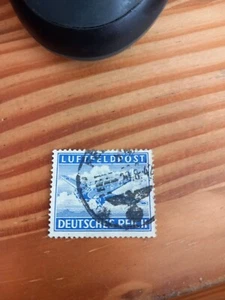 Briefmarke Deutsches Reich 1942 Luftfeldpost Mi 1B Gestempelt Hakenkreuz - Bild 1 von 2