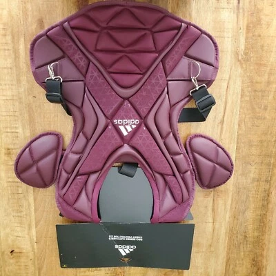 Protector de pecho de béisbol Adidas Pro Series 2.0 Catchers 17" adulto granate S99088 Foto 1 de 4