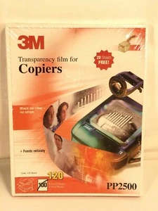 3M Transparenzfolie für Cooper's PP2500 120 Blatt 8,5 x 11 Made in USA - Bild 1 von 6