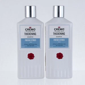 Thickening Shampoo CREMO Premium Formula x2 Thin Hair Add Body Fresh Citru 16oz - Picture 1 of 1