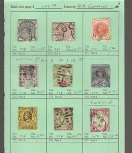 GREAT BRITAIN Classics...Sc #98/117...Used...1883/87...9 Diff...SCV $147.40 - Picture 1 of 1