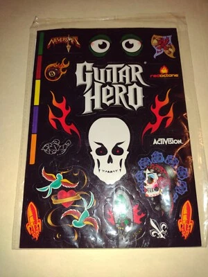 Guitar Hero Stickers Sealed Unused Red Octane Wii U PS2 PS3 XBOX 360 - Image 1 of 2