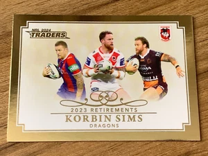 NRL 2024 Traders - Retirements - #R11 - Korbin Sims - Dragons - Bild 1 von 2