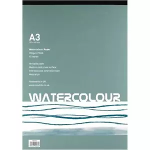 Seawhite 350gsm Watercolour Pad 15 Sheets - Picture 1 of 3