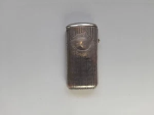 Silber Vesta Etui / Streichholzschachtelhalter - Bild 1 von 9
