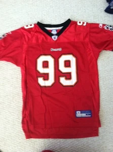 Reebok Warren Sapp Tampa Bay Buccaneers NFL Football Jersey Youth L 14-16 - Picture 1 of 6