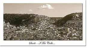 CARTOLINA PANORAMICA SCICLI I TRE COLLI BAROCCO PANORAMA COLLEZIONE SICILIA - Picture 1 of 1