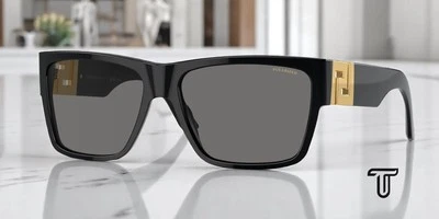 Gafas de sol para hombre VERSACE VE4296 GB1 81 negro gris polarizadas 59 mm Foto 1 de 4