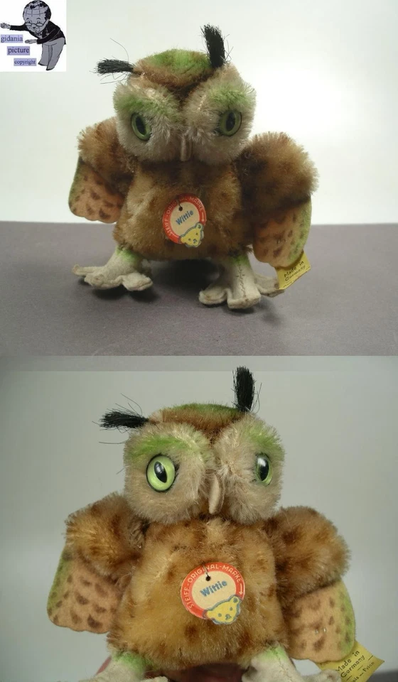 Steiff Eule Wittie komplett 50er Jahre - Bild 1 von 1