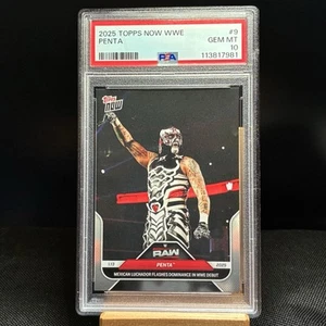 2025 Topps Now WWE Penta #9 PSA 10 Gem Mint - Picture 1 of 3