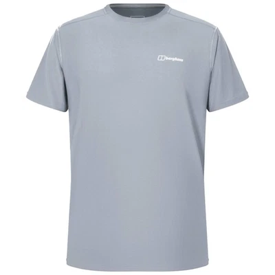 Berghaus Mens Ferriby Tech Tee Short Sleeve Baselayer - Monument Grey - Image 1 of 2