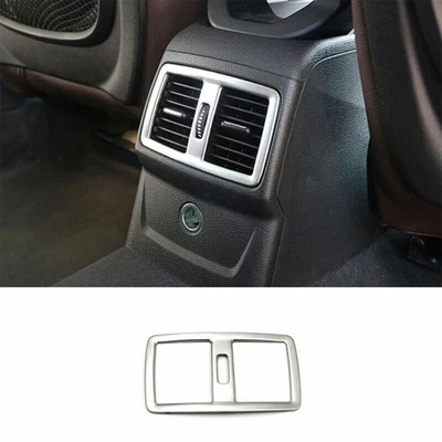 Матовая серебристая внутренняя отделка рамы вентиляционного отверстия задней выпускной отверстия подходит для BMW X1 F48 2016-2022 - Изображение 1 из 4