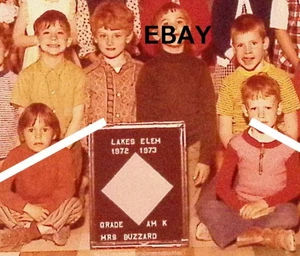 1972 73 Schulklasse Foto Seen Grundstufe AM K Frau Bussard Lehrerin - Bild 1 von 3