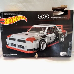 MEGA Hot Wheels Audi 90 Quattro Building Set Open Box Complete No Die Cast Car - Picture 1 of 7
