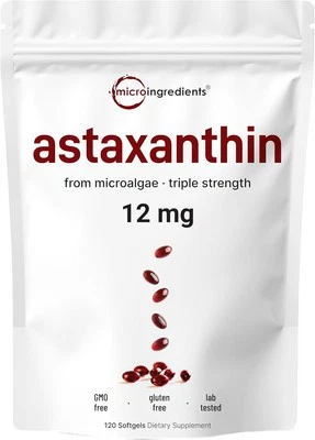 Astaxanthin 120 softgels  - maintain eye health and joint health-12 mg - Image 1 of 4