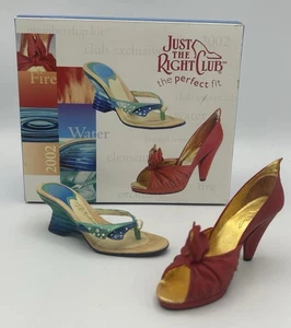 Just The Right Shoe 2002 Fire and Water 90112 Juego de dos en caja 1388 de Raine de colección - Imagen 1 de 8