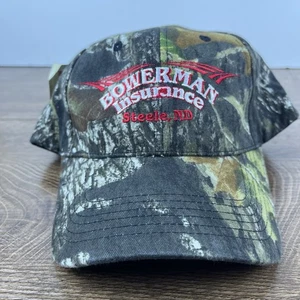 Bowerman Insurance Hat Camo Adjustable Hat Green Adult Fit Hat - Picture 1 of 12