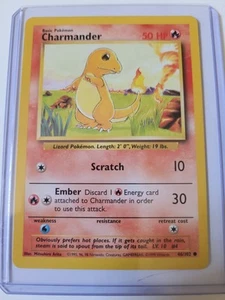 Charmander 1st Edition Pokémon Card 46/102 #4 - Picture 1 of 2