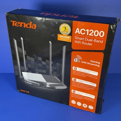 Tenda AC1200 双频千兆 WiFi 路由器,全新 — 第 1/2 张图片