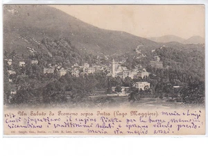 CARTOLINA PREMENO SOPRA INTRA - LAGO MAGGIORE - 1901 - Foto 1 di 2