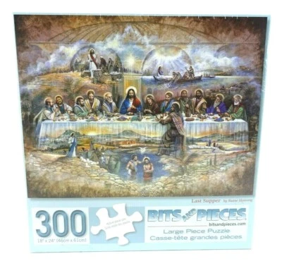 NUEVO EN CAJA BROCAS y PIEZAS 300 Piezas Rompecabezas 'Última Cena' 18 X 24 SELLADO DE FÁBRICA Foto 1 de 4
