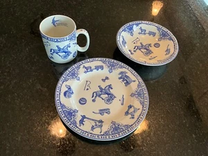 Spode Edwardian Child Collection Blue Gift Set - Picture 1 of 9