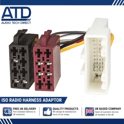 Iso Cable Adaptador para Renault Twingo Smart Fortwo 2014 en Adelante White Plug - Imagen 1 de 4