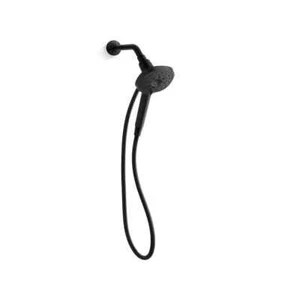 KOHLER Ashan 3-Spray Wall Mount Handheld Showerhead 1.75 GPM in Matte Black - Picture 1 of 11