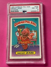 1985 Topps OS1 Garbage Pail Kids 1st Series 1 DRESSY JESSE 20b Matte Card PSA 8