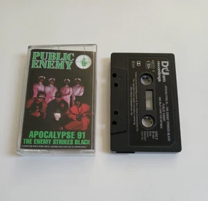 PUBLIC ENEMY APOCALYPSE 91 THE ENEMY STRIKES BACK CASSETTE TAPE DEF JAM UK 1991 - Picture 1 of 1