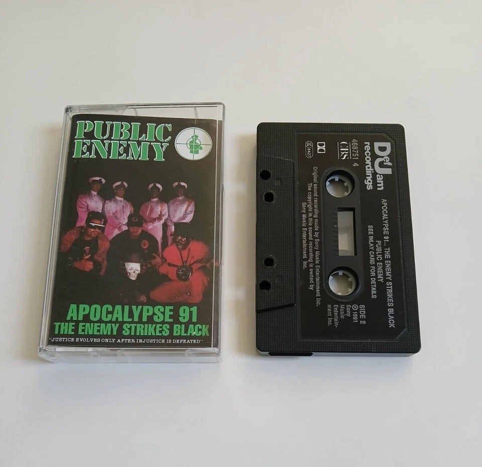 PUBLIC ENEMY APOCALYPSE 91 THE ENEMY STRIKES BACK CASSETTE TAPE DEF JAM UK 1991 Foto 1 de 1