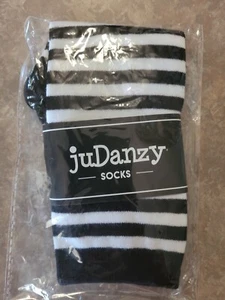 NEW- juDanzy Kids Black Knee Highs, Size 6+ - Picture 1 of 3