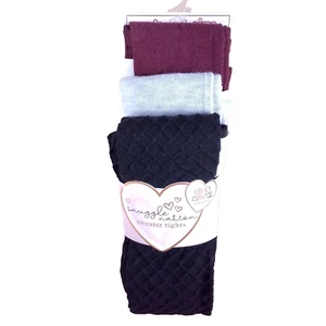 Snuggle Nation Sweater Tights Kids 50 To 75 lbs Red Gray Black Warm Legs CL-2169 - Picture 1 of 6