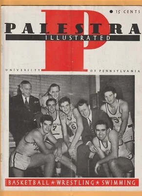 1947 Penn Quakers Harvard Crimson Basketball Program B9 - Image 1 of 4
