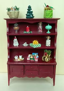 Dollhouse Miniature Fairy Garden Filled Christmas Cupboard Santa Shop 1:12 - Picture 1 of 10