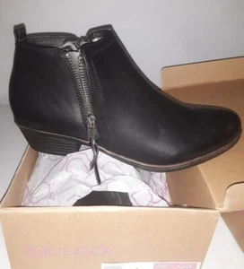 Sugar TRUFFLE Women’s Boots black Smooth Zip Size 8.5 M Ankle Bootie….☆#00s - Picture 1 of 3
