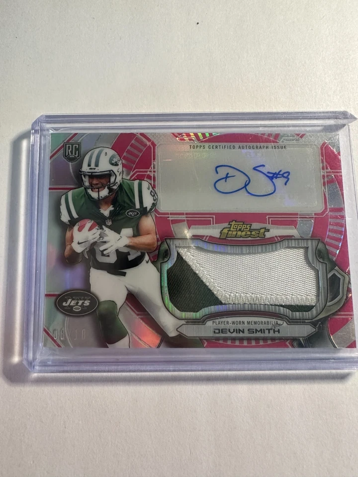 K84,351 -  2015 Finest Jumbo Jersey Auto Pink #AJRRDS Devin Smith #/10 - Image 1 of 1