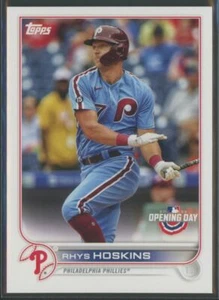 2022 Topps Opening Day Rhys Hoskins Philadelphia Phillies #210 - Picture 1 of 2
