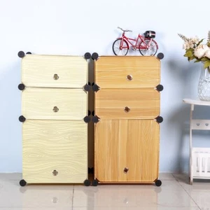 4 Colors Bedside Table Cabinet Lamp Shelf Side Nightstand Unit Storage Table - Picture 1 of 16