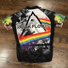 Primal 3/4 Zip Cycling Biking Jersey Pink Floyd 2013 Black Rainbow Men's Medium