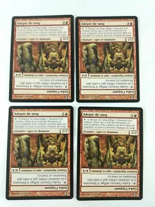 Mtg Magic Playset 4x Blood Adept Initiate Of Champions Kamigawa Vf - Picture 1 of 2