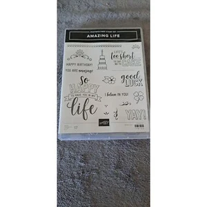 Stampin' Up! EINGESTELLT NEU Amazing Life Photopolymer Stempel Set Papier Handwerk Karte - Bild 1 von 2
